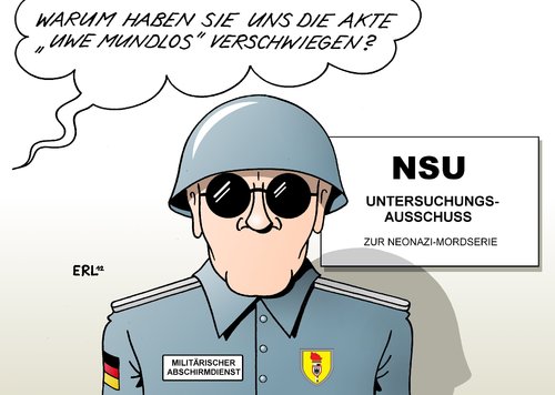 Cartoon: MAD (medium) by Erl tagged mad,militärischer,abschirmdienst,nachrichtendienst,geheimdienst,verfassungsschutz,neonazi,mordserie,nsu,untersuchungsausschuss,akte,uwe,mundlos,verschweigen,rechtsextremismus,schlamperei,vertuschung,mad,militärischer,abschirmdienst,nachrichtendienst,geheimdienst,verfassungsschutz,neonazi,mordserie,nsu,untersuchungsausschuss,akte,uwe,mundlos,verschweigen,rechtsextremismus,schlamperei,vertuschung