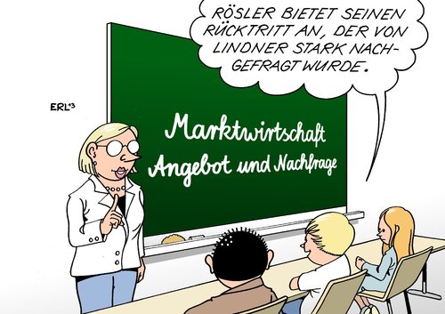 Cartoon: Marktwirtschaft (medium) by Erl tagged bundestagswahl,wahl,bundestag,fdp,rauswurf,vorsitzender,philipp,rösler,rücktritt,christian,lindner,parteichef,partei,liberal,wirtschaft,markt,marktwirtschaft,angebot,nachfrage,schule,lehrerin,schüler,bundestagswahl,wahl,bundestag,fdp,rauswurf,vorsitzender,philipp,rösler,rücktritt,christian,lindner,parteichef,partei,liberal,wirtschaft,markt,marktwirtschaft,angebot,nachfrage,schule,lehrerin,schüler