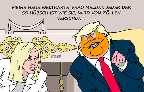 Meloni bei Trump Meloni bei Trump