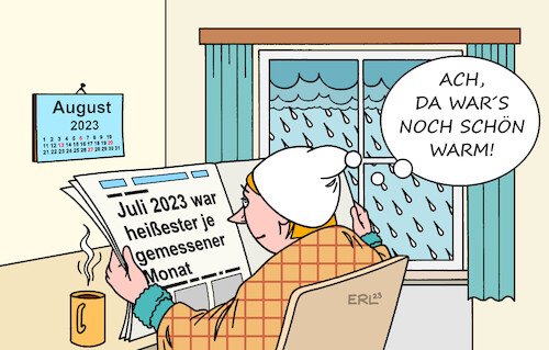 Cartoon: Menschliche Wahrnehmung (medium) by Erl tagged politik,klima,klimawandel,erderwärmung,extremwetter,hitze,dürre,starkregen,jetstream,tief,regen,kälte,juli,rekord,heißester,monat,august,kalt,mensch,wahrnehmung,wärme,karikatur,erl,politik,klima,klimawandel,erderwärmung,extremwetter,hitze,dürre,starkregen,jetstream,tief,regen,kälte,juli,rekord,heißester,monat,august,kalt,mensch,wahrnehmung,wärme,karikatur,erl