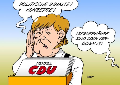 Cartoon: Merkel-CDU (medium) by Erl tagged bundeskanzlerin,angela,merkel,cdu,leerverkäufe,inhalte,konzepte,leerverkauf,inhalt,konzept,politik,börse,aktien,kurs,finanzen,wirtschaft,schulden,krise,währung,euro,eu,bundeskanzlerin,angela merkel,cdu,leerverkäufe,konzepte,inhalte,leerverkauf,inhalt,börse,politik,aktien,kurs,finanzen,wirtschaft,angela,merkel