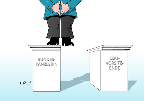 Cartoon: Merkel (medium) by Erl tagged politik,bundeskanzlerin,angela,merkel,landtagswahl,bayern,hessen,verluste,ursache,bundespolitik,große,koalition,groko,konsequenz,abgabe,cdu,vorsitz,partei,vorsitzende,macht,verfall,machtverfall,kanzlerinnendämmerung,karikatur,erl,politik,bundeskanzlerin,angela,merkel,landtagswahl,bayern,hessen,verluste,ursache,bundespolitik,große,koalition,groko,konsequenz,abgabe,cdu,vorsitz,partei,vorsitzende,macht,verfall,machtverfall,kanzlerinnendämmerung,karikatur,erl