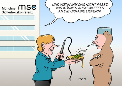 Merkel bei Putin II Merkel bei Putin II