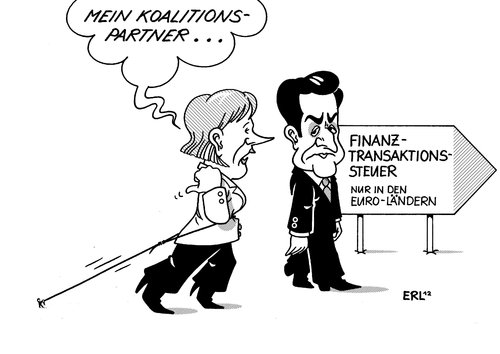 Merkel FDP Sarkozy