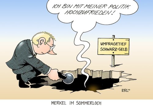 Merkel im Sommerloch Merkel im Sommerloch
