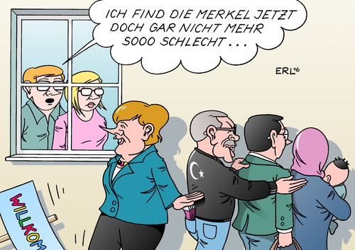 Merkel wieder beliebter Merkel wieder beliebter