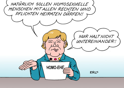 Merkel zur Homo-Ehe