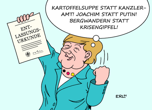 Merkels Vorfreude Merkels Vorfreude