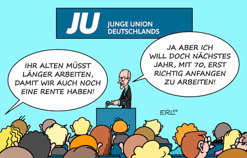 Merz bei der JU Merz bei der JU