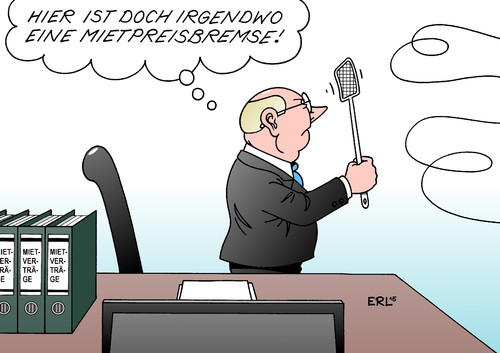 Cartoon: Mietpreisbremse (medium) by Erl tagged mietpreisbremse,gesetz,bundestag,wohnen,wohnung,wohnraum,mietwohnung,miete,ballungsraum,explosion,anstieg,begrenzung,mieter,vermieter,umgehung,fliegenklatsche,insekt,karikatur,erl,mietpreisbremse,gesetz,bundestag,wohnen,wohnung,wohnraum,mietwohnung,miete,ballungsraum,explosion,anstieg,begrenzung,mieter,vermieter,umgehung,fliegenklatsche,insekt