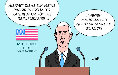 Cartoon: Mike Pence ungeeignet (medium) by Erl tagged politik,usa,wahl,präsidentschaft,präsidentschaftskandidatur,kandidatur,republikaner,rückzug,mike,pence,ehemalig,vizepräsident,mangel,verschwörungstheorie,wahlfälschung,geisteskrankheit,trumpismus,expräsident,donald,trump,karikatur,erl,politik,usa,wahl,präsidentschaft,präsidentschaftskandidatur,kandidatur,republikaner,rückzug,mike,pence,ehemalig,vizepräsident,mangel,verschwörungstheorie,wahlfälschung,geisteskrankheit,trumpismus,expräsident,donald,trump,karikatur,erl