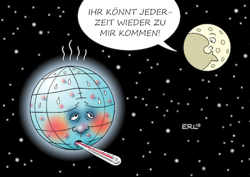 Cartoon: Mond Klima (medium) by Erl tagged politik,astronomie,raumfahrt,fünfzig,jahre,mondlandung,apollo,11,usa,mond,neil,armstrong,edwin,buzz,aldrin,michael,collins,erde,2019,probleme,klimawandel,erderwärmung,rechtspopulismus,rechtsextremismus,nationalismus,rassismus,präsident,donald,trump,menschen,asyl,karikatur,erl,politik,astronomie,raumfahrt,fünfzig,jahre,mondlandung,apollo,11,usa,mond,neil,armstrong,edwin,buzz,aldrin,michael,collins,erde,2019,probleme,klimawandel,erderwärmung,rechtspopulismus,rechtsextremismus,nationalismus,rassismus,präsident,donald,trump,menschen,asyl,karikatur,erl