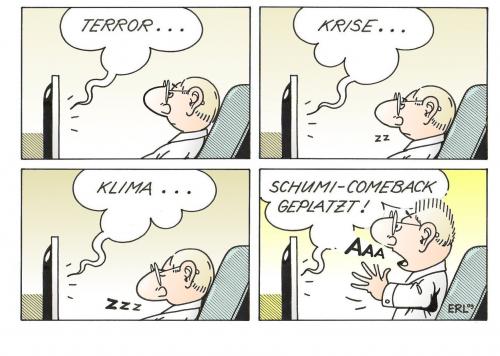 Cartoon: Nachrichten (medium) by Erl tagged nachrichten,terror,krise,klima,schumi,comeback,geplatzt,michael,schumacher,ferrari,nachrichten,terror,krise,klima,michael schumacher,comeback,ferrari,umwelt,natur,klimwandel,terrorismus,tv,news,bildung,wissen,michael,schumacher