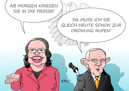 Nahles und Schäuble Nahles und Schäuble