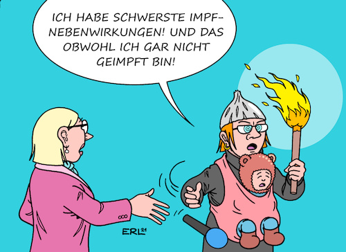 Cartoon: Nebenwirkungen (medium) by Erl tagged politik,corona,virus,pandemie,covid19,impfkampagne,jahr,nebenwirkungen,gering,impfgegner,coronaleugner,querdenker,proteste,gewalt,kinder,schutzschild,angriffe,polizei,presse,fernsehen,karikatur,erl,politik,corona,virus,pandemie,covid19,impfkampagne,jahr,nebenwirkungen,gering,impfgegner,coronaleugner,querdenker,proteste,gewalt,kinder,schutzschild,angriffe,polizei,presse,fernsehen,karikatur,erl