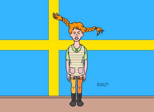 Cartoon: Neue Ordnung in Schweden (medium) by Erl tagged politik,schweden,wahl,verluste,sozialdemokraten,rechtsruck,schwedendemokraten,rechtspopulismus,nationalismus,pippi,langstrumpf,karikatur,erl,politik,schweden,wahl,verluste,sozialdemokraten,rechtsruck,schwedendemokraten,rechtspopulismus,nationalismus,pippi,langstrumpf,karikatur,erl