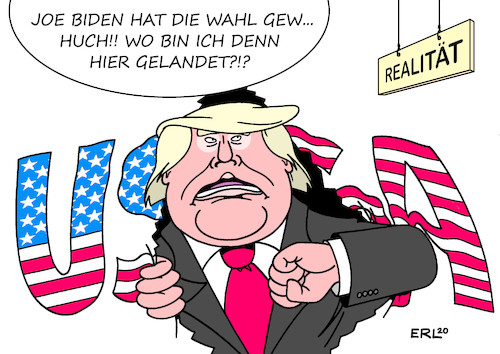 Cartoon: Neues von Donald Trump (medium) by Erl tagged politik,usa,wahl,präsidentschaft,wahlsieg,joe,biden,demokraten,niederlage,republikaner,donald,trump,verschwörungstheorie,wahlbetrug,verleugnung,realität,andeutung,anerkennung,wahlausgang,karikatur,erl,politik,usa,wahl,präsidentschaft,wahlsieg,joe,biden,demokraten,niederlage,republikaner,donald,trump,verschwörungstheorie,wahlbetrug,verleugnung,realität,andeutung,anerkennung,wahlausgang,karikatur,erl