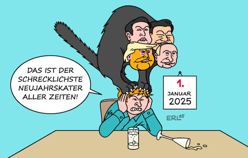 Neujahr mit Musk Xi Putin Trump Neujahr mit Musk Xi Putin Trump
