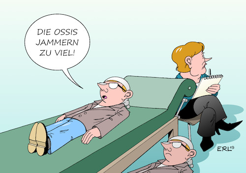 Cartoon: Ostdeutschland (medium) by Erl tagged politik,deutschland,westdeutschland,ostdeutschland,ossis,wessis,lebensverhältnisse,unterschied,anerkennung,benachteiligung,psychoanalyse,merkel,karikatur,erl,politik,deutschland,westdeutschland,ostdeutschland,ossis,wessis,lebensverhältnisse,unterschied,anerkennung,benachteiligung,psychoanalyse,merkel,karikatur,erl