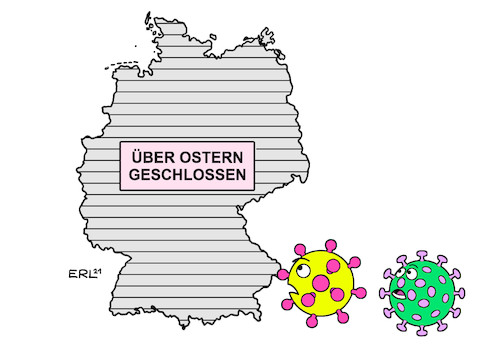 Cartoon: Osterruhe II (medium) by Erl tagged politik,corona,virus,pandemie,covid19,dritte,welle,beschluss,mpk,bundeskanzlerin,angela,merkel,ministerpräsidentin,ministerpräsident,ministerpräsidentinnen,ministerpräsidenten,lockdown,osterruhe,ostern,feiertage,familie,kontakte,beschränkung,rolladen,karikatur,erl,politik,corona,virus,pandemie,covid19,dritte,welle,beschluss,mpk,bundeskanzlerin,angela,merkel,ministerpräsidentin,ministerpräsident,ministerpräsidentinnen,ministerpräsidenten,lockdown,osterruhe,ostern,feiertage,familie,kontakte,beschränkung,rolladen,karikatur,erl