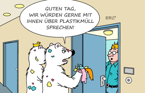 Cartoon: Plastikmüll (medium) by Erl tagged politik,wirtschaft,industrie,produktion,waren,güter,plastik,müll,plastikmüll,überall,land,meer,meere,arktis,eisbären,konferenz,nairobi,verringerung,vermeidung,karikatur,erl,politik,wirtschaft,industrie,produktion,waren,güter,plastik,müll,plastikmüll,überall,land,meer,meere,arktis,eisbären,konferenz,nairobi,verringerung,vermeidung,karikatur,erl