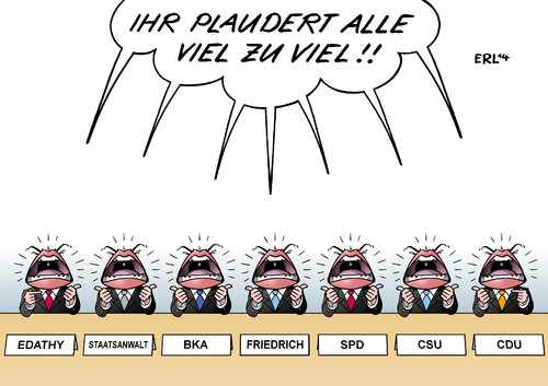 Cartoon: Plaudern (medium) by Erl tagged sebastian,edathy,politiker,bundestagsabgeordneter,verdacht,straftat,namensliste,staatsanwalt,bka,innenministerium,innenminister,friedrich,weitergabe,spd,spitze,beweise,vernichtung,festplatte,kinderpornografie,strafvereitelung,ermittlung,rücktritt,plaudern,beschuldigung,csu,cdu,sebastian,edathy,politiker,bundestagsabgeordneter,verdacht,straftat,namensliste,staatsanwalt,bka,innenministerium,innenminister,friedrich,weitergabe,spd,spitze,beweise,vernichtung,festplatte,kinderpornografie,strafvereitelung,ermittlung,rücktritt,plaudern,beschuldigung,csu,cdu