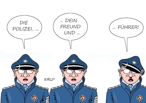 Cartoon: Polizei I (medium) by Erl tagged politik,polizei,nrw,chatgruppe,whatsapp,rechtsextremismus,rassismus,nationalsozialismus,netzwerk,häufung,einzelfälle,karikatur,erl,politik,polizei,nrw,chatgruppe,whatsapp,rechtsextremismus,rassismus,nationalsozialismus,netzwerk,häufung,einzelfälle,karikatur,erl