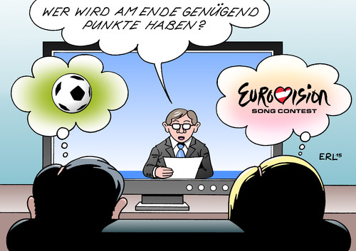 Cartoon: Punkte (medium) by Erl tagged fußball,bundesliga,abstieg,abstiegskampf,spannend,spannung,punkte,eurovision,song,contest,musik,komposition,wettbewerb,europa,lied,schlager,österreich,wien,fernsehen,karikatur,erl,fußball,bundesliga,abstieg,abstiegskampf,spannend,spannung,punkte,eurovision,song,contest,musik,komposition,wettbewerb,europa,lied,schlager,österreich,wien,fernsehen