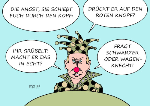 Putin in der Bütt Putin in der Bütt