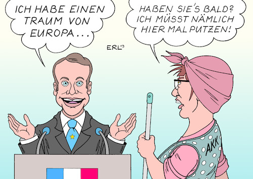 Cartoon: Putzfrau Gretel (medium) by Erl tagged politik,emmanuel,macron,präsident,frankreich,vorschläge,vision,eu,europa,antwort,deutschland,annegret,kramp,karrenbauer,vorsitzende,cdu,ablehnung,putzfrau,gretel,rolle,karneval,fasnacht,fasching,karikatur,erl,politik,emmanuel,macron,präsident,frankreich,vorschläge,vision,eu,europa,antwort,deutschland,annegret,kramp,karrenbauer,vorsitzende,cdu,ablehnung,putzfrau,gretel,rolle,karneval,fasnacht,fasching,karikatur,erl