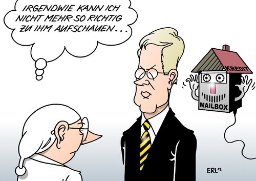 Cartoon: Respekt (medium) by Erl tagged bundespräsident,christian,wulff,affäre,mailbox,kredit,amt,schaden,glaubwürdigkeit,wahrheit,wahrhaftigkeit,respekt,bürger,aufschauen,wulff,mailbox,kredit,glaubwürdigkeit,wahrhaftigkeit,wahrheit