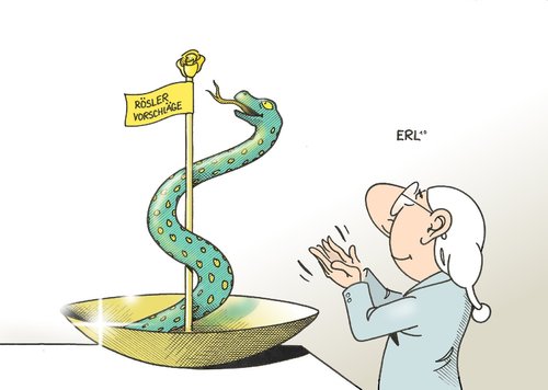 Cartoon: Rösler (medium) by Erl tagged rösler,gesundheitsminister,gesundheit,vorschläge,rösler,gesundheitsminister,gesundheit,vorschläge