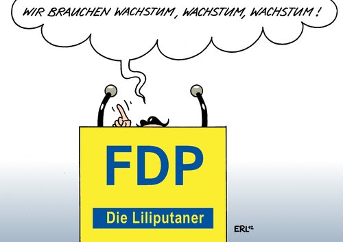 Cartoon: Rösler Rede (medium) by Erl tagged fdp,dreikönigstreffen,umfrage,tief,zwei,prozent,krise,vorsitz,philipp,rösler,rede,wachstum,liliputaner,fdp,dreikönigstreffen,umfrage,zwei,prozent,vorsitz,rösler,rede,wachstum,liliputaner