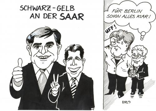 Saarland Schwarz-Gelb