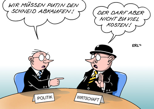 Cartoon: Sanktionen (medium) by Erl tagged ukraine,krim,russland,besetzung,militär,krise,reaktion,usa,eu,sanktionen,angst,wirtschaft,kosten,schneid,abkaufen,ukraine,krim,russland,besetzung,militär,krise,reaktion,usa,eu,sanktionen,angst,wirtschaft,kosten,schneid,abkaufen