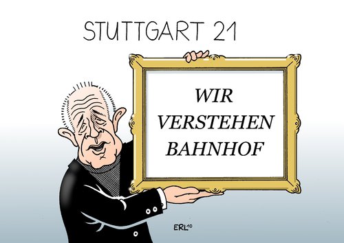 Cartoon: Schlichtung (medium) by Erl tagged stuttgart,21,schlichtung,geißler,spruch,bahnhof,tiefbahnhof,durchgangsbahnhof,kopfbahnhof,stuttgart 21,schlichtung,geißler,spruch,bahnhof,tiefbahnhof,durchgangsbahnhof,kopfbahnhof,stuttgart,21