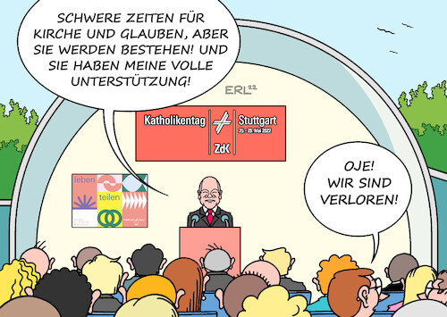 Scholz beim Katholikentag Scholz beim Katholikentag