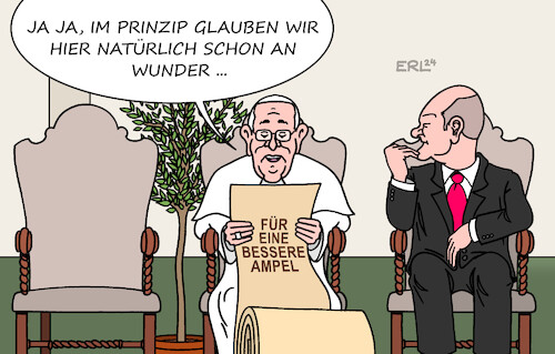 Scholz beim Papst Scholz beim Papst