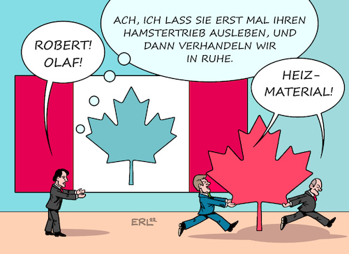Scholz und Habeck in Kanada Scholz und Habeck in Kanada