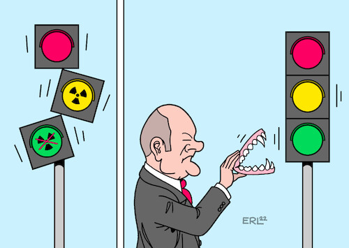Scholz zeigt Zähne Scholz zeigt Zähne