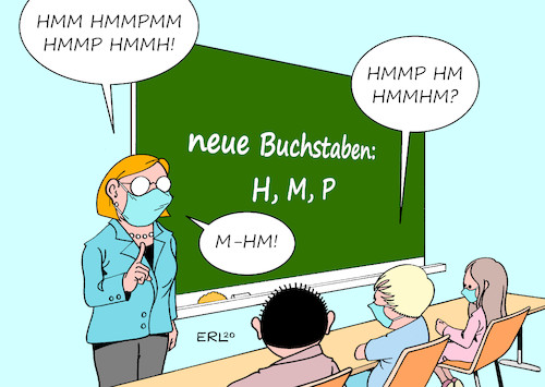 Schule mit Maske Schule mit Maske