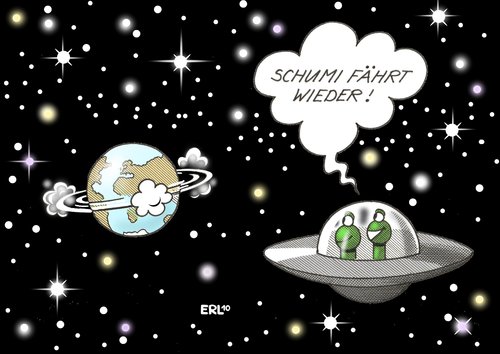 Cartoon: Schumi (medium) by Erl tagged schumacher,michael,comeback,formel1,michael schumacher,comeback,formel1,rennfahren,autos,rennen,sport,michael,schumacher