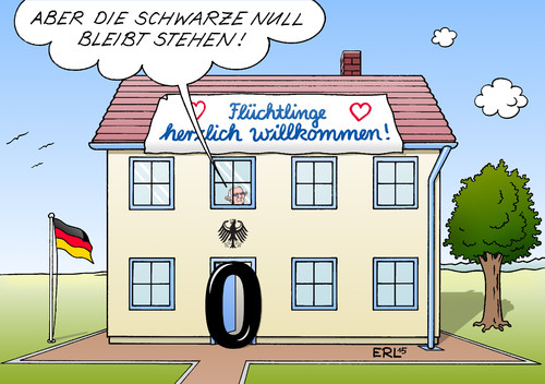 Cartoon: Schwarze Null (medium) by Erl tagged flüchtlinge,eu,europa,deutschland,platz,geld,finanzen,haushalt,ohne,neuverschuldung,schwarze,null,finanzminister,schäuble,karikatur,erl,flüchtlinge,eu,europa,deutschland,platz,geld,finanzen,haushalt,ohne,neuverschuldung,schwarze,null,finanzminister,schäuble,karikatur,erl