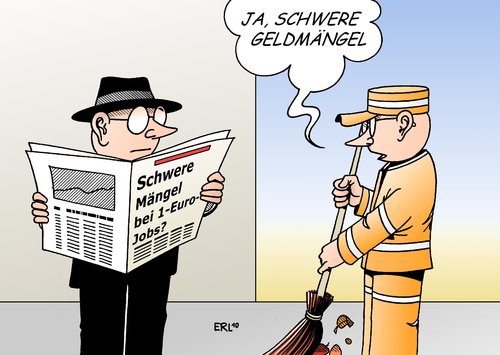 Cartoon: Schwere Mängel (medium) by Erl tagged 1eurojob,mangel,mängel,bundesrechnungshof,arbeit,arbeitslosigkeit,job,geld,mangel,mängel,bundesrechnungshof,arbeit,arbeitslosigkeit,job,geld