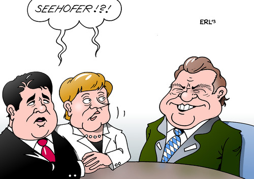 Cartoon: Seehofer (medium) by Erl tagged csu,bayern,parteitag,horst,seehofer,stärke,franz,josef,strauß,koalitionsverhandlungen,berlin,cdu,spd,merkel,gabriel,csu,bayern,parteitag,horst,seehofer,stärke,franz,josef,strauß,koalitionsverhandlungen,berlin,cdu,spd,merkel,gabriel