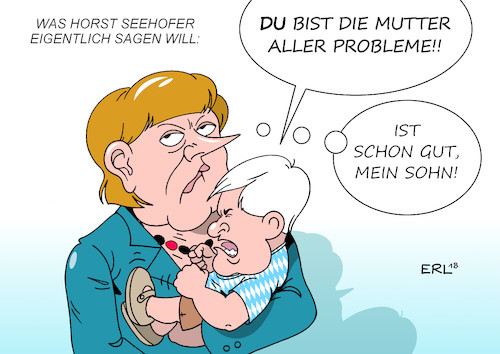 Cartoon: Seehofer (medium) by Erl tagged illustration,politik,innenminister,horst,seehofer,csu,interview,migration,migrationsfrage,mutter,aller,probleme,wasser,mühlen,afd,rechtspopulisten,rechtsextremisten,rechtspopulismus,rechtsextremismus,fremdenfeindlichkeit,rassismus,kritik,angela,merkel,flüchtlingspolitik,flüchtlinge,verunsicherung,chemnitz,auschreitungen,karikatur,erl,illustration,politik,innenminister,horst,seehofer,csu,interview,migration,migrationsfrage,mutter,aller,probleme,wasser,mühlen,afd,rechtspopulisten,rechtsextremisten,rechtspopulismus,rechtsextremismus,fremdenfeindlichkeit,rassismus,kritik,angela,merkel,flüchtlingspolitik,flüchtlinge,verunsicherung,chemnitz,auschreitungen,karikatur,erl