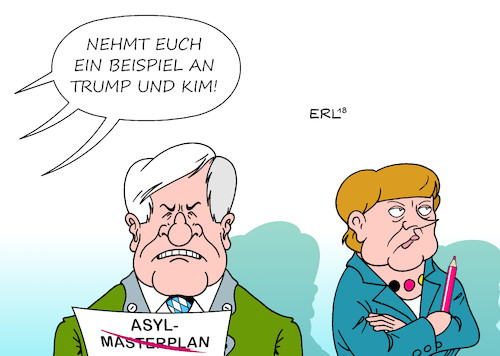 Seehofer und Merkel