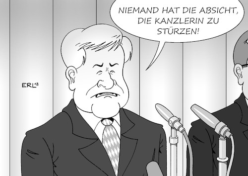 Seehofers Absicht in schwarzweiß Seehofers Absicht in schwarzweiß