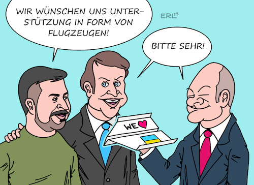 Selenskyj Macron Scholz Selenskyj Macron Scholz