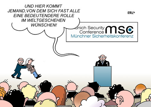 Cartoon: Sicherheitskonferenz (medium) by Erl tagged münchner,sicherheitskonferenz,münchen,militär,welt,politik,diskussion,deutschland,rolle,bedeutung,auslandseinsätze,bundeswehr,ausweitung,von,der,leyen,umfrage,bürger,dagegen,karikatur,erl,münchner,sicherheitskonferenz,münchen,militär,welt,politik,diskussion,deutschland,rolle,bedeutung,auslandseinsätze,bundeswehr,ausweitung,von,der,leyen,umfrage,bürger,dagegen